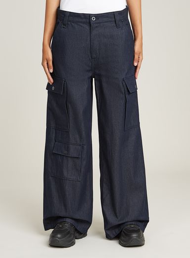 Mega Cargo Pants Denim